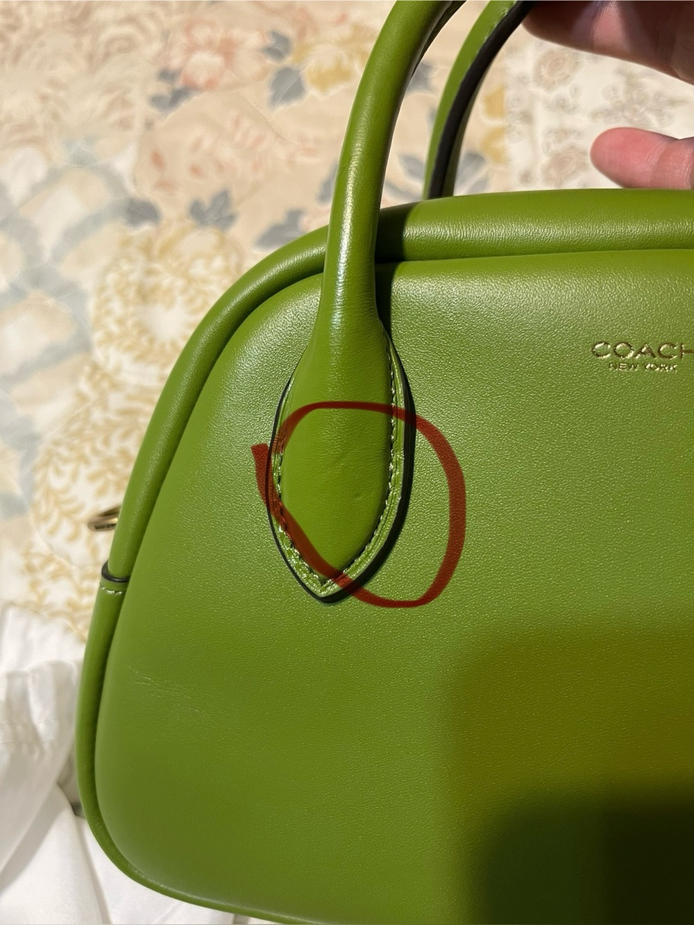RARE Coach Lime Green Borough Bag! - Picture 11 of 11